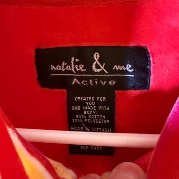 Striped Red and Yellow Women’s Velour Active Wear Tracksuit Size M - Picture 4 of 10